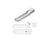 Pant bočnice ZW-01.220A délka 220 mm, čep 12,5 mm SPP                                                                                                                                                                                                          
