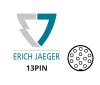 Zástrčka 13pin 221019, IP 54, Erich Jaeger                                                                                                                                                                                                                     